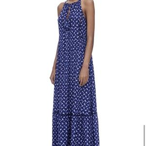 Rebecca Taylor 6 SLEEVELESS CRISS CROSS MAXI DRESS